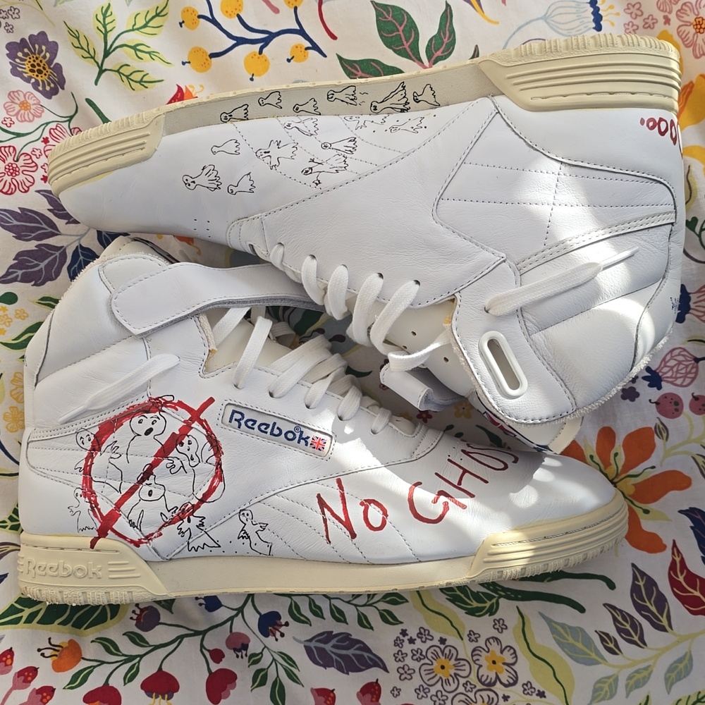 Reebok White High-Tops Bait X Stranger Things